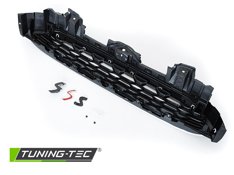 PŘEDNÍ MASKA MINI COOPER F55/F56/F57, 2014-2021, SPORT STYLE, ČERNÁ-ČERVENÁ