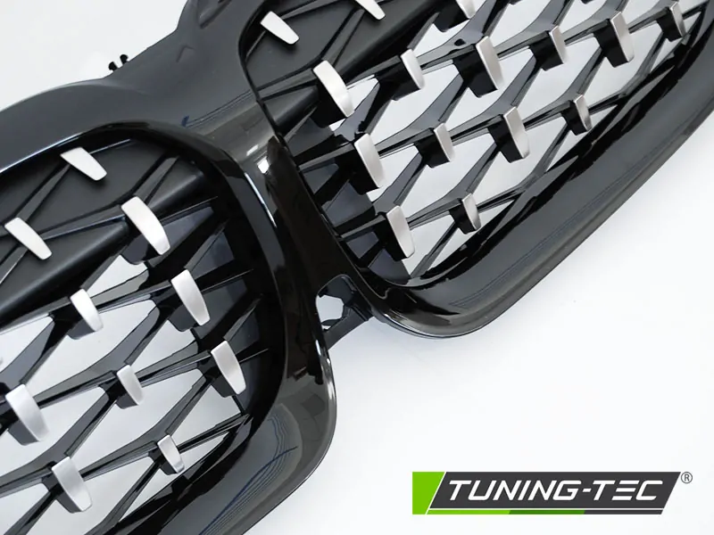 PŘEDNÍ MASKA BMW G20, G21, 2019-, DIAMOND, ČERNÁ LESKLÁ