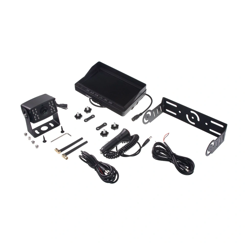 SET bezdrátový digitální kamerový systém s monitorem 7" AHD, 4CH, DVR, BSD