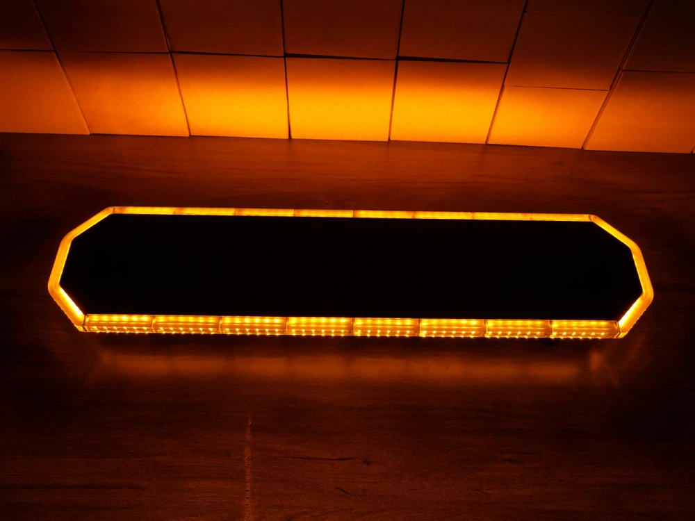 LED rampa 760mm, oranžová+bílá, 12-30V, ECE R65