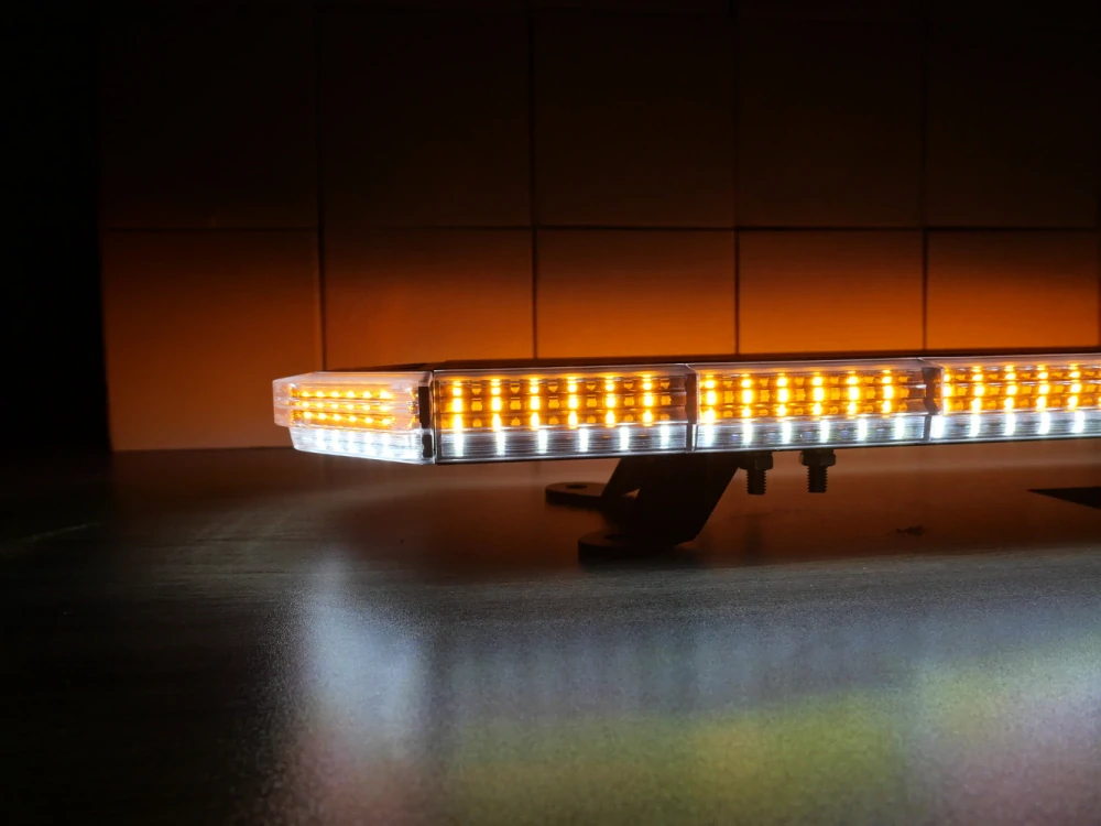 LED rampa 1400mm, oranžovo červeno/modrá+bílá, 10-30V, ECE R65