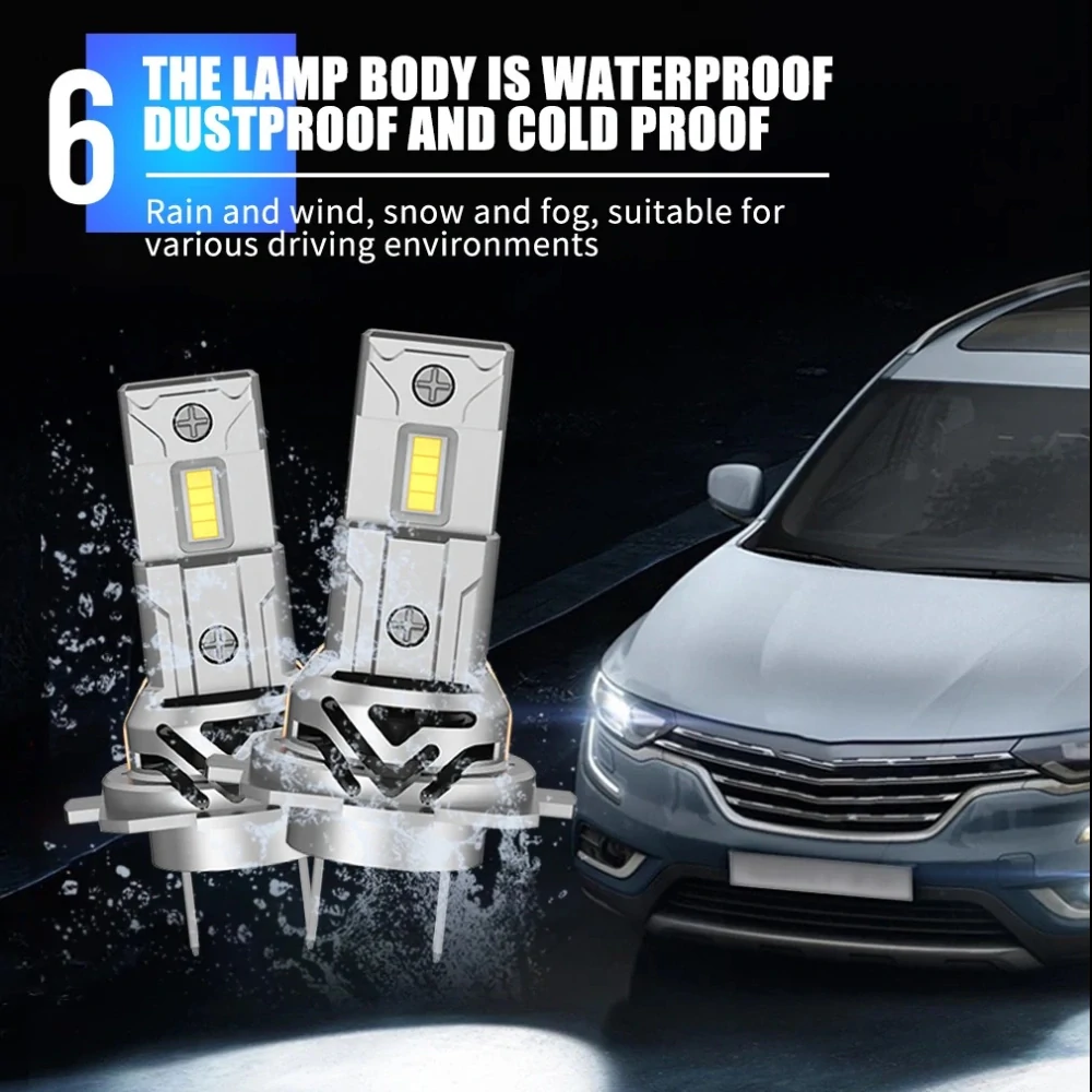 LED ŽÁROVKY H7 bílá, 9-18V, 4000LM