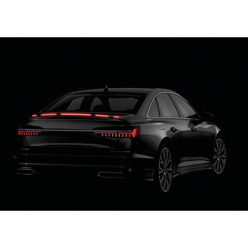 Karbonový samolepicí spoiler s integrovaným červeným LED světlem 12V/120 cm