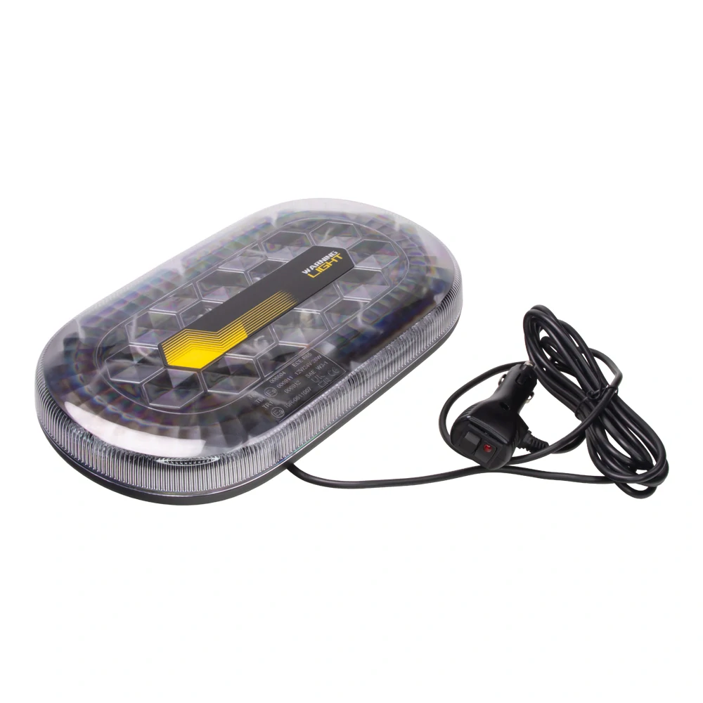 Mini LED rampa, modro-červená, 48xLED, 12-24V, ECE R65, magnet