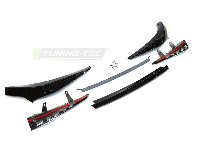 poiler pod přední nárazník BMW G30, G31 LCI, 2020-2023, lesklý černý, CS STYLE