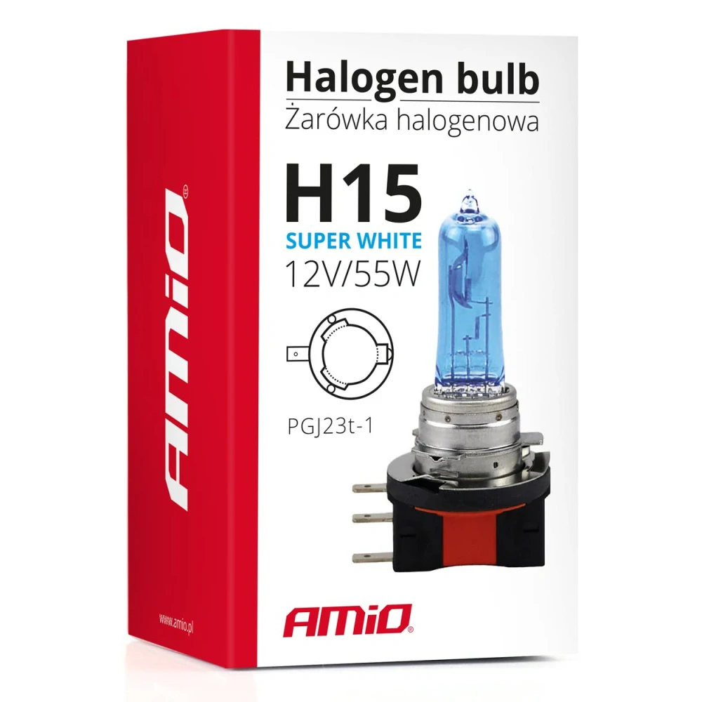 Halogenová žárovka H15 12V 55W Super White