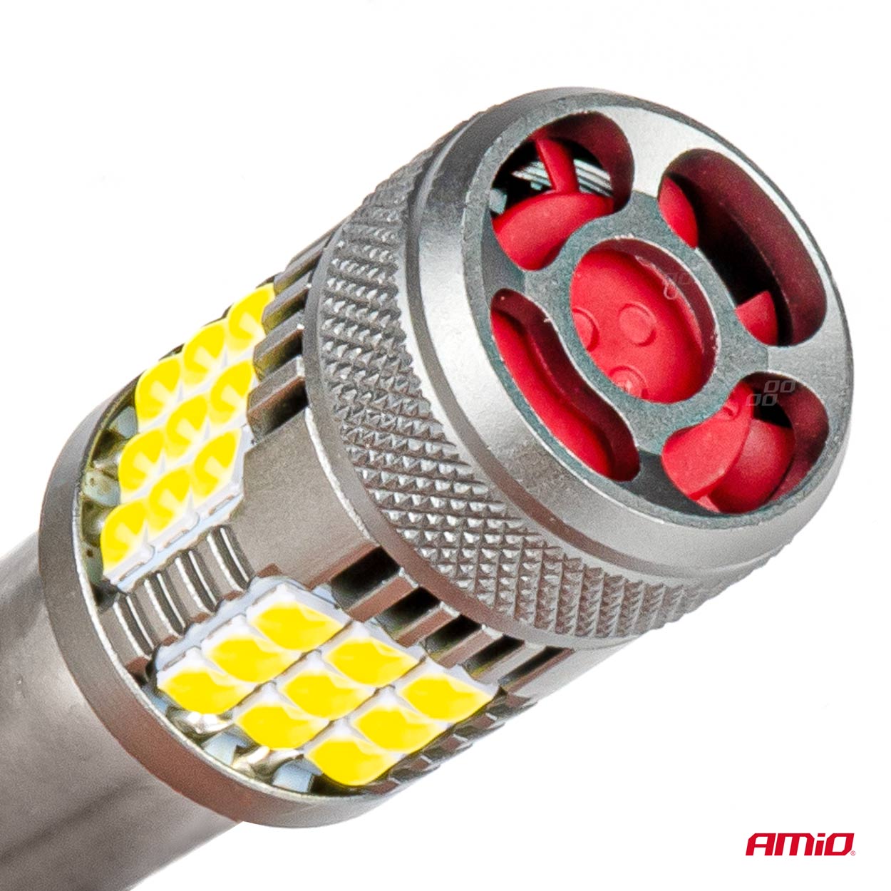 LED žárovky BA15S P21W CAN-BUS, 36 SMD LED, bílé, aktivní chladič, 2 ks | AMIO