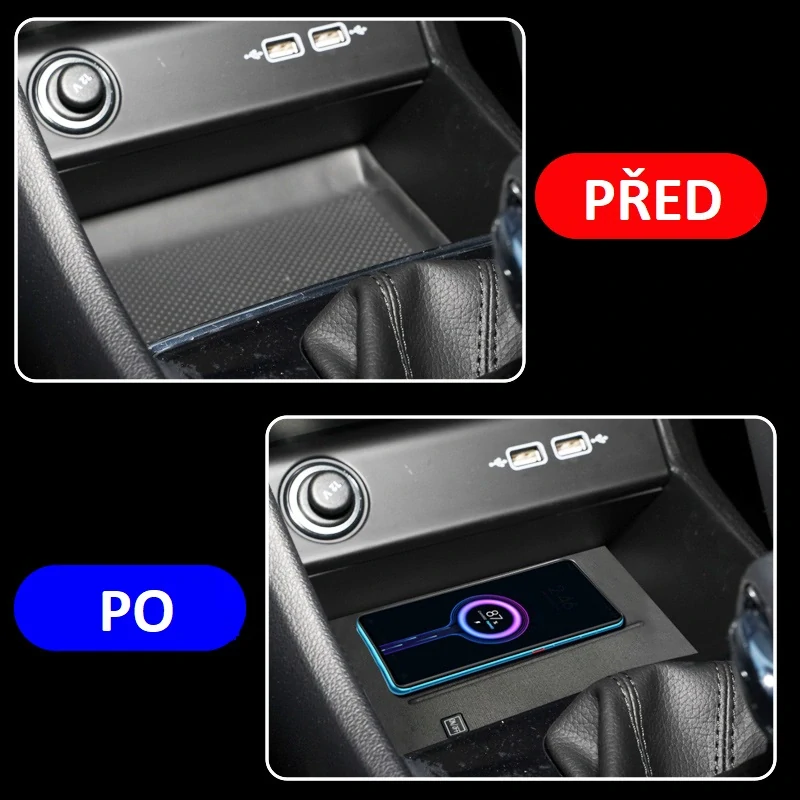 Qi indukční nabíječka telefonů Škoda Karoq