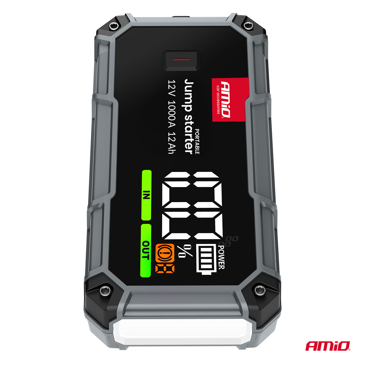 Power Banka, startovací stanice | booster 12000 mAh | 1000A USB LED | AMIO