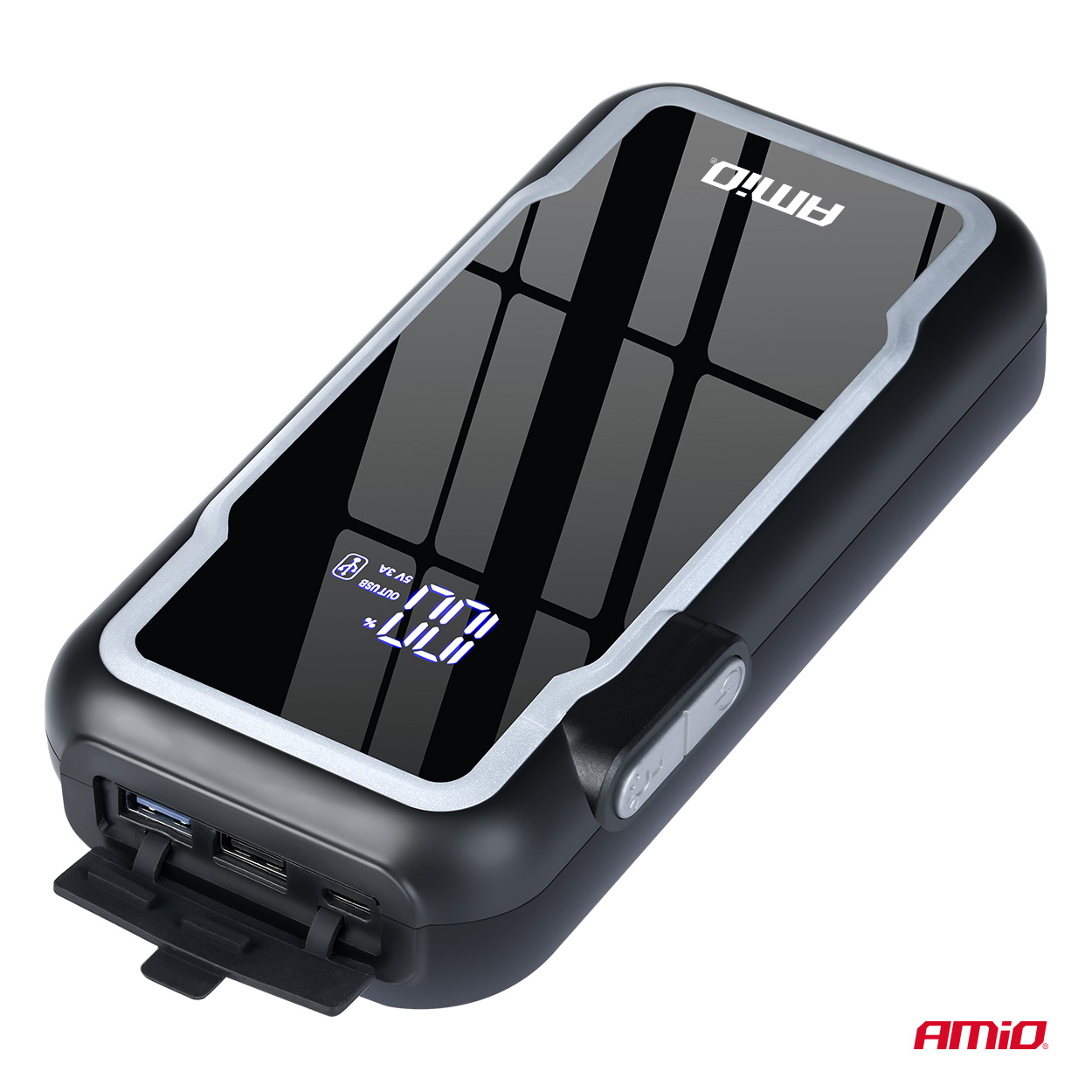 Power Banka, startovací stanice | booster 12000 mAh | 1600A USB LED | AMIO