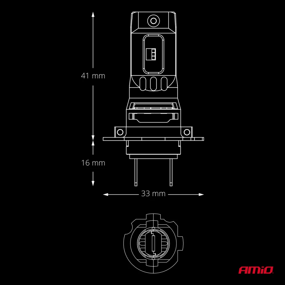 LED žárovky AMIO H7 F26 PRO LumiTec LIMITED +130% FULL CANBUS