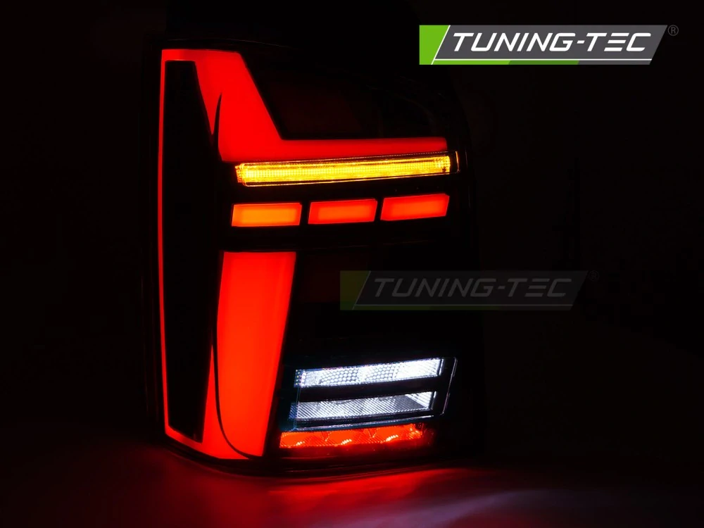 Zadní světla VW T5 04/03-09 / 10-15 zad.výklopné dveře, kouřová LED SEQ
