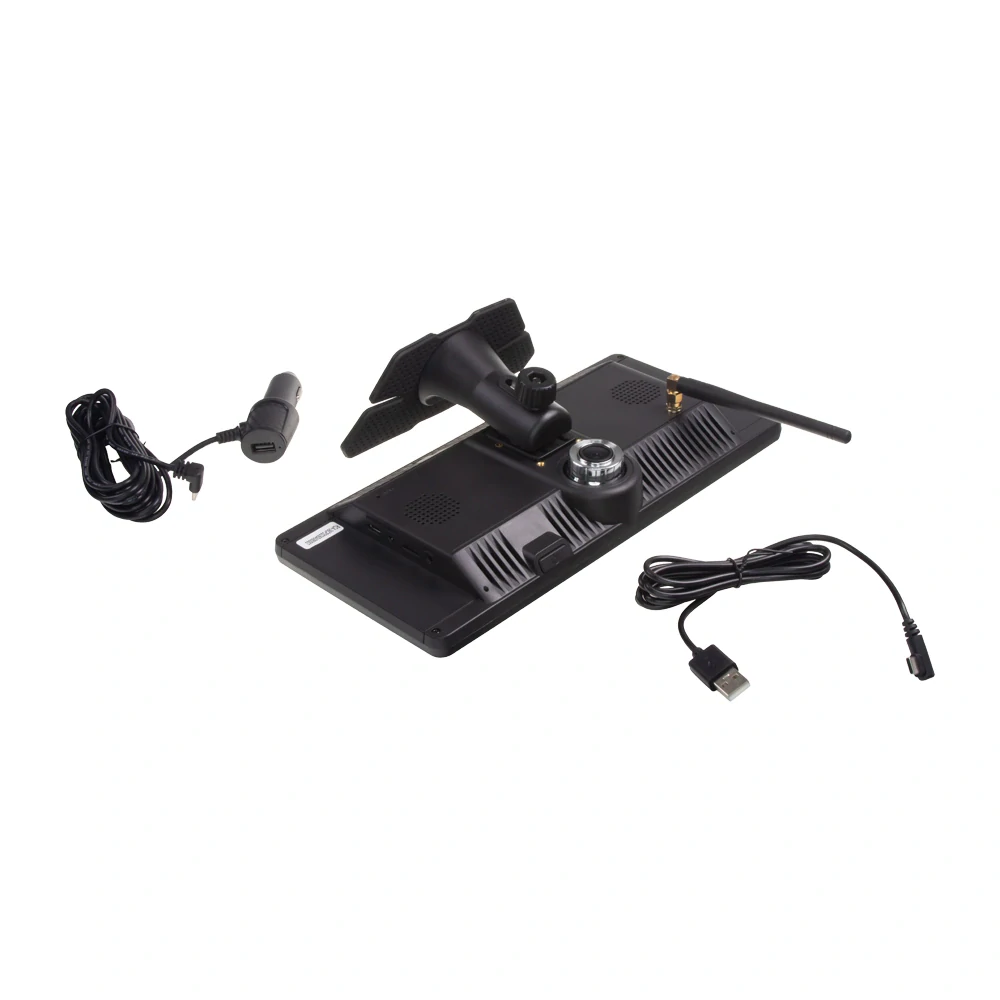 SET bezdrátový digitální kamerový systém + 2 senzory v SPZ se solárním napájením a monitorem 10,36"