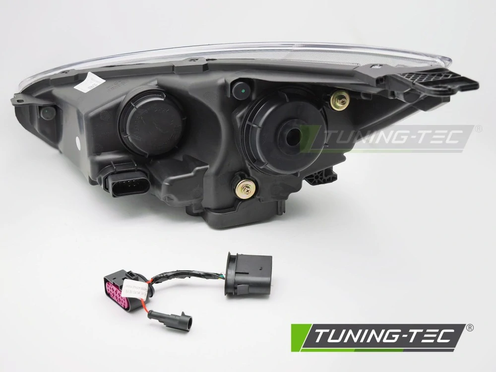 Přední světla Ford Focus MK3 2014-2018 černá LED DRL