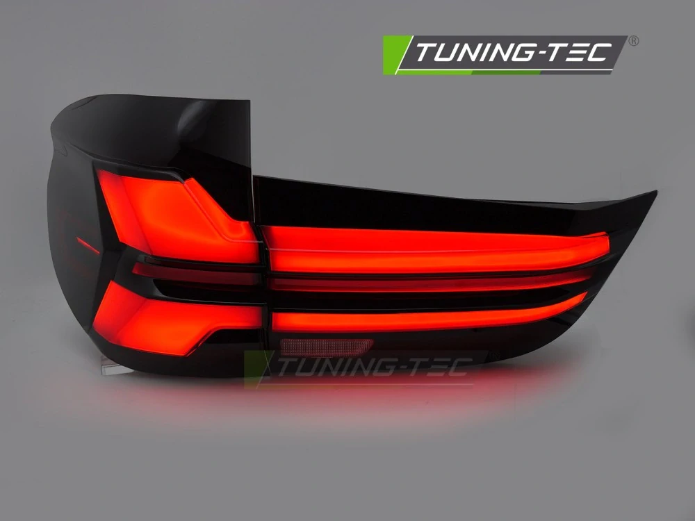 Zadní LED světla pro BMW X5 F15 (2013–2018) – Červená/Kouřová, s sekvenčním blinkrem (Pár)