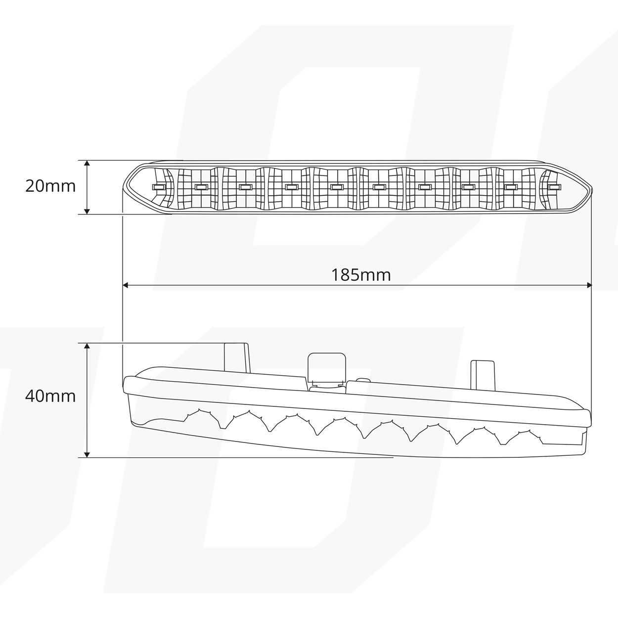 Světla 10 led pro denní svícení 810