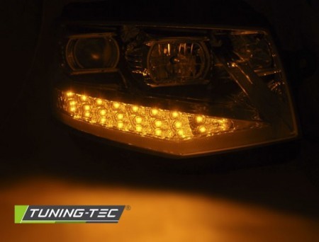 PŘEDNÍ SVĚTLA, VW T6, 2015- TUBE LIGHT, CHROMOVÉ