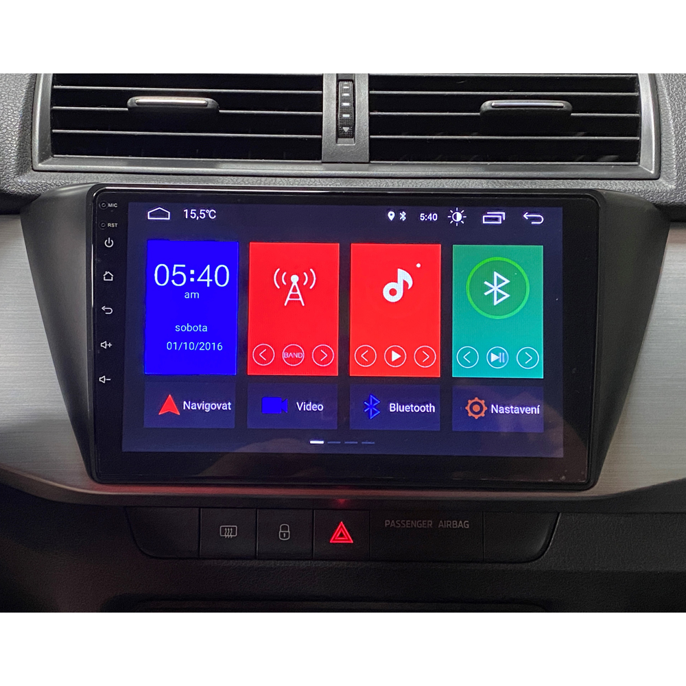 Autorádio pro Škoda Fabia 2015-2019 s 9" LCD, Android 10.0, WI-FI, GPS, Mirror link, Bluetooth