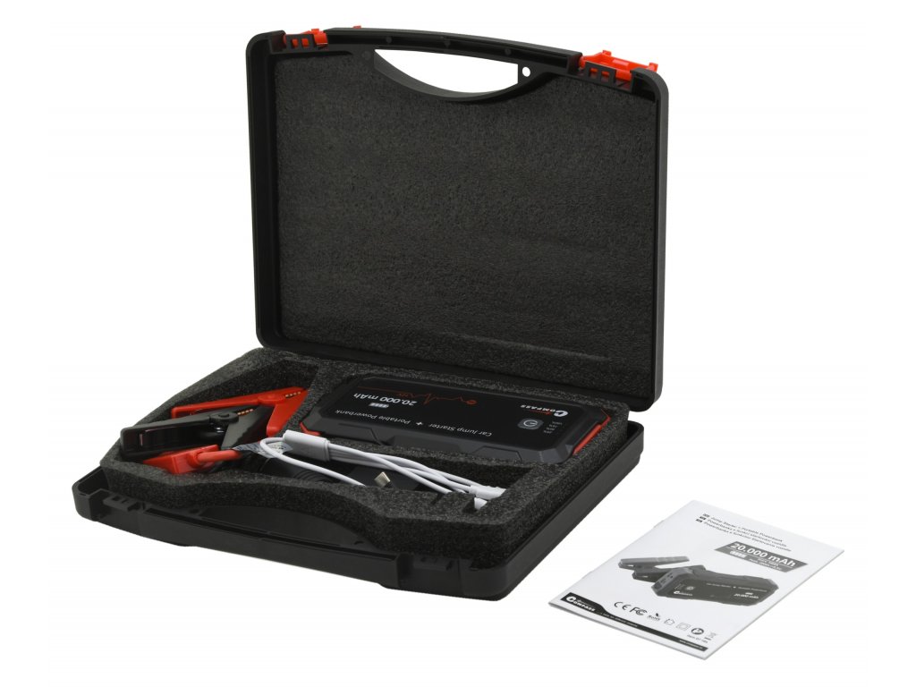 Powerbanka s funkcí JUMP STARTER 20.000mAh 2000A - Compass