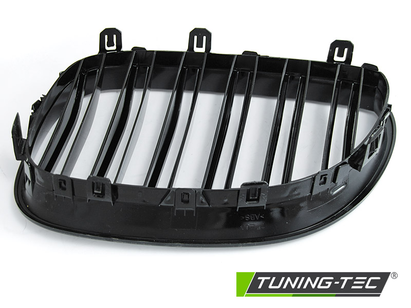 PŘEDNÍ MASKA, LEDVINKY BMW E60, E61, 2003-2010, ČERNÝ LESK