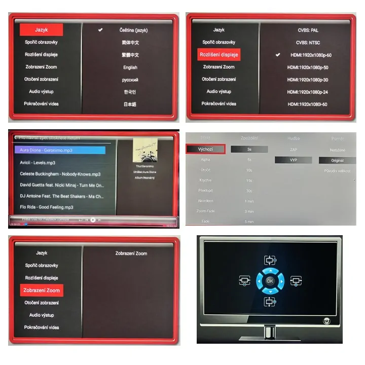 USB multimediální přehrávač