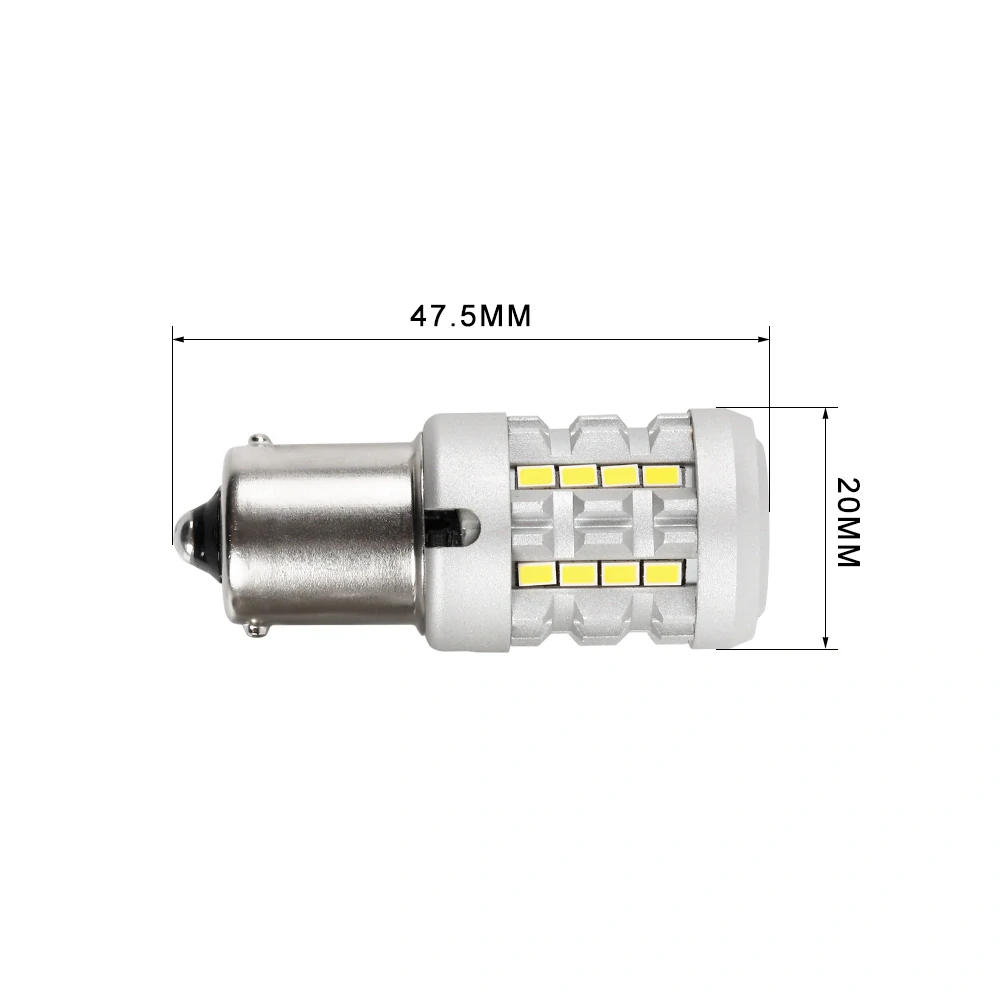 LED žárovka BAU15S bílá, 12V, CAN-Bus, 26LED SMD