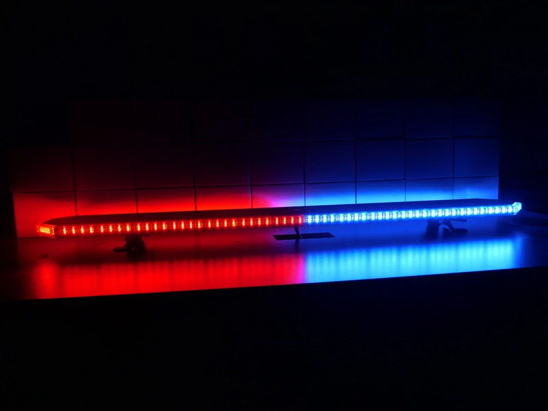 LED rampa 1080mm, oranžovo červeno/modrá+bílá, 10-30V, ECE R65