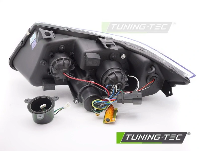 Přední LED světla, světlomety, lampy BMW E90, E91 2005-2008, kouřové