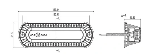 PROFI LED světlo výstražné vnější, oranžové, 12-24V, ECE R65