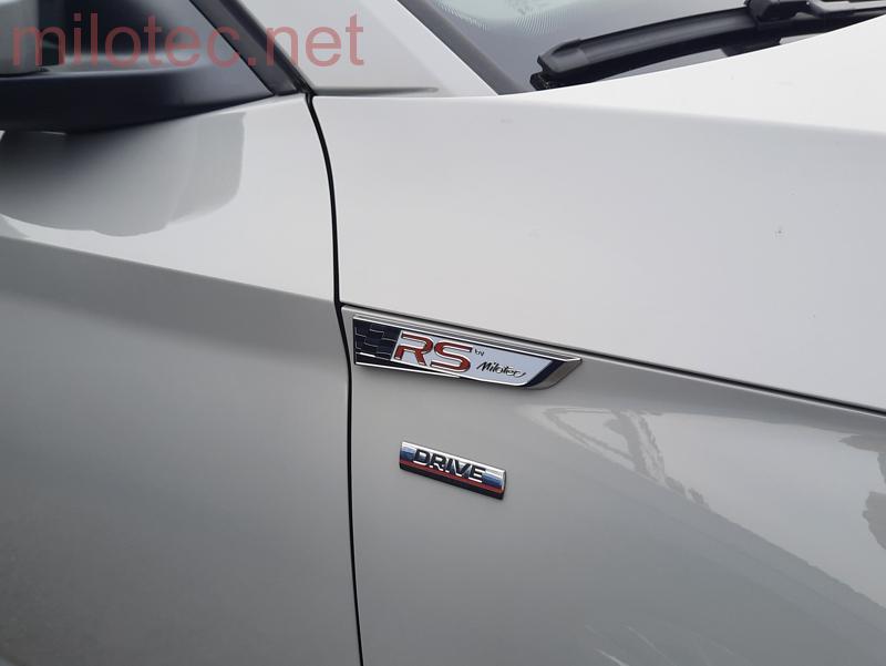 Emblém RS by Milotec, Fabia III. + IV., Octavia IV., Superb III. + IV., Scala, Kodiaq, Karoq, Kamiq