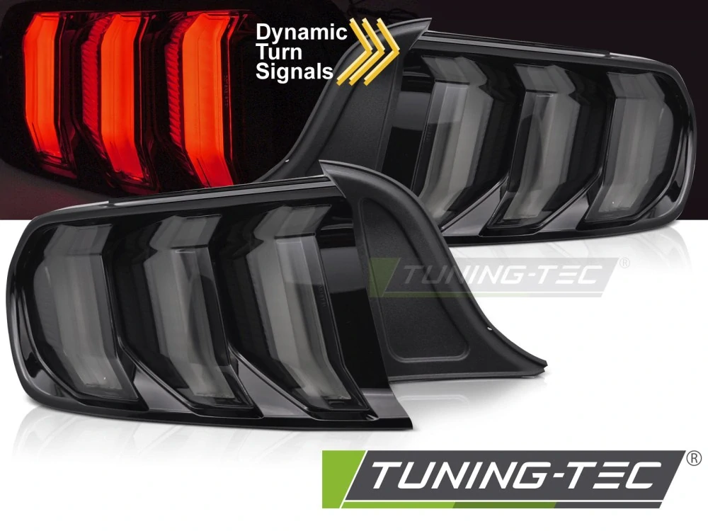 Zadní LED světla, světlomety, lampy Ford Mustang 2014-2022, kouřové