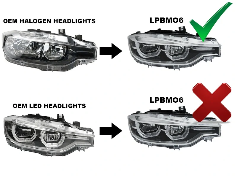 Přední světla BMW F30/F31 11-15 černá FULL LED DRL