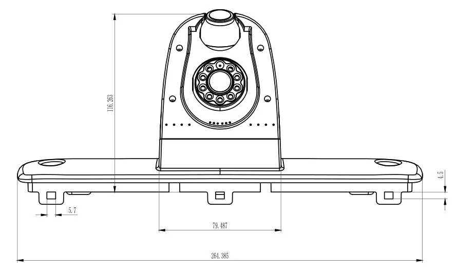 Dvojitá kamera pro Citroën Jumper, Fiat Ducato, Peugeot Boxer, AHD/CVBS