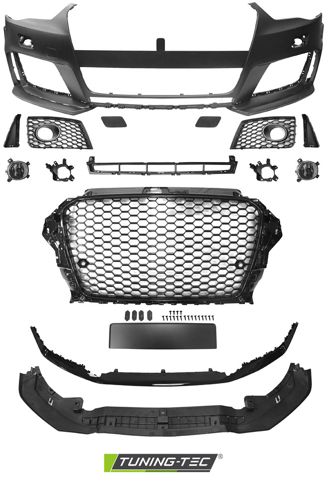 Přední nárazník Audi A3 2012-2016, Styl rs3 s PDC