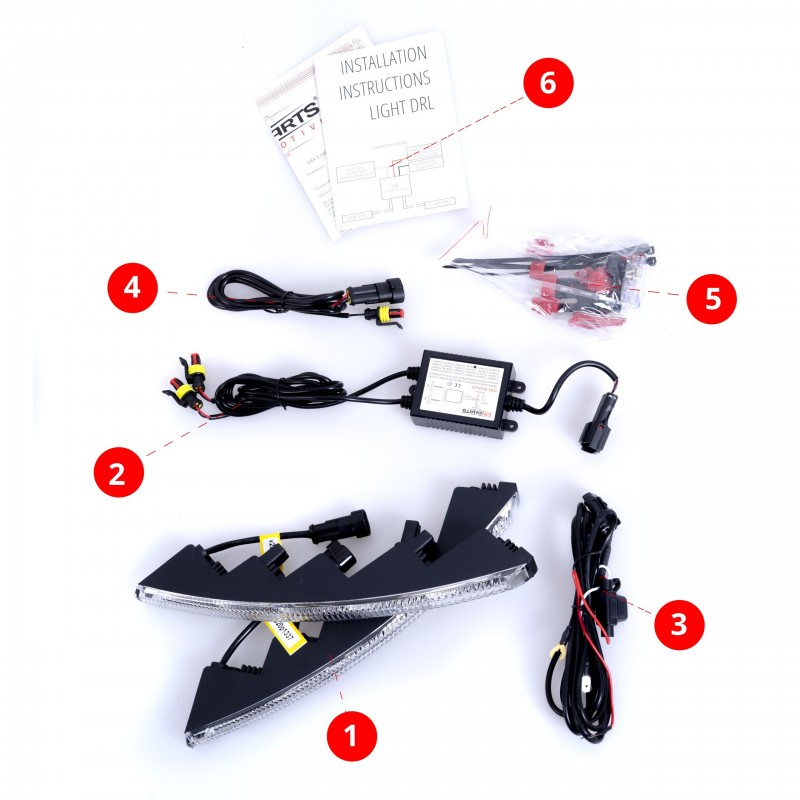 DENNÍ SVÍCENÍ EINPARTS DRL 403 12V - 5 LED - RS STYLE