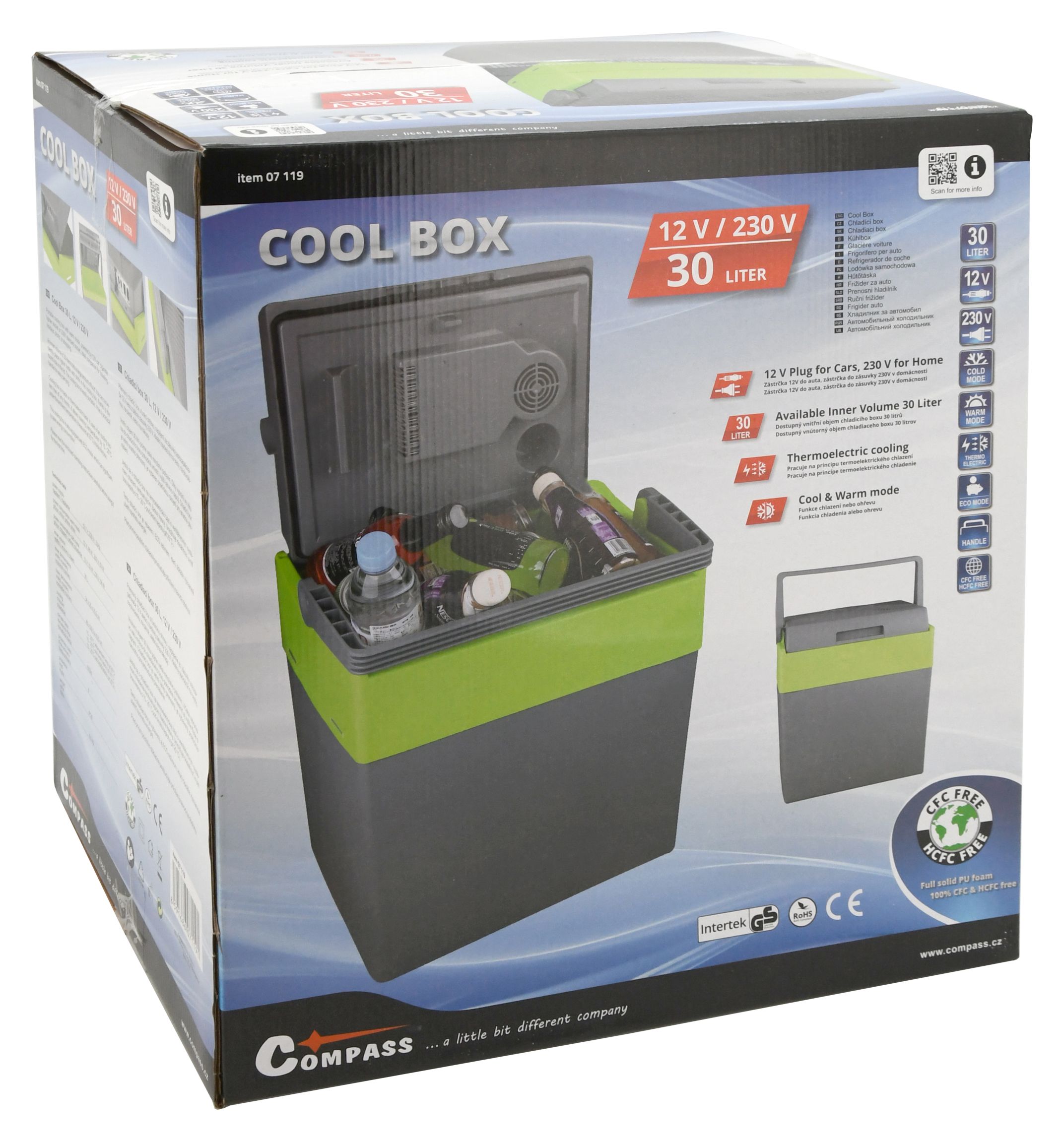 Chladící box 30l 230V/12V ECO A++