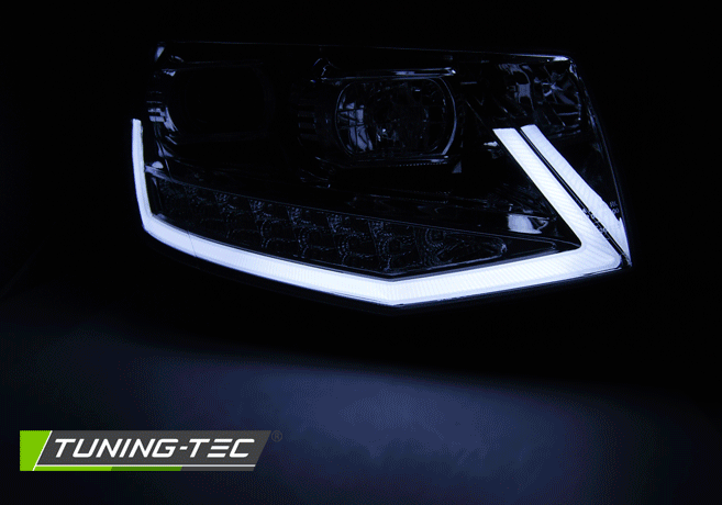 PŘEDNÍ SVĚTLA, VW T6 2015- TUBE LIGHT, ČERNÉ