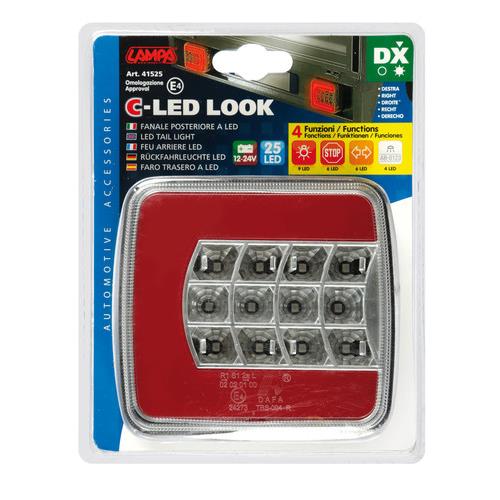 LED světlo na vozíky a přívěsy LAMPA C-LED LOOK 25 LED 12/24V, levé