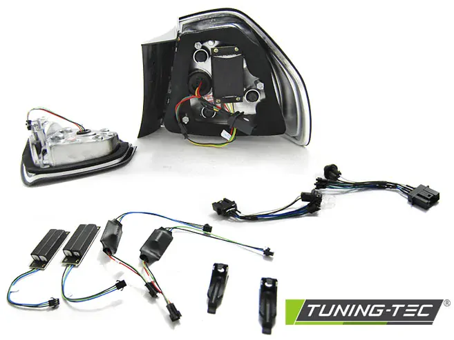 ZADNÍ SVĚTLA BMW E90, 2005-2008, KOUŘOVÉ, LED BAR