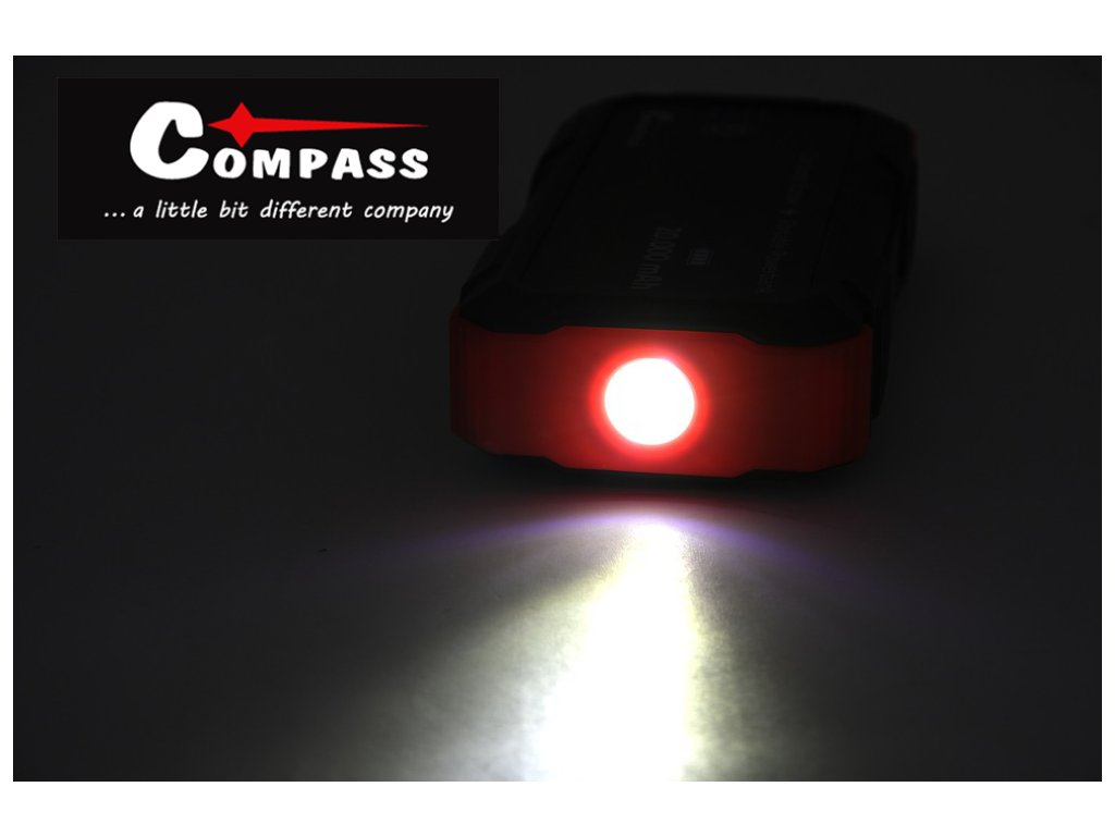 Powerbanka s funkcí JUMP STARTER 20.000mAh 2000A - Compass
