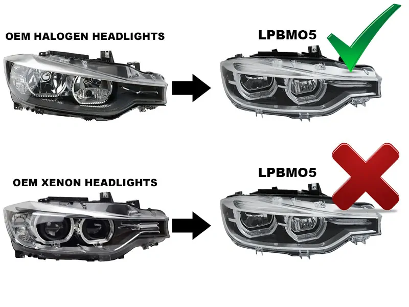 Přední světla BMW F30/F31 11-15 chrom FULL LED DRL