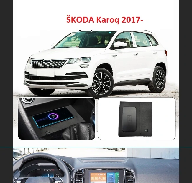 Qi indukční nabíječka telefonů Škoda Karoq