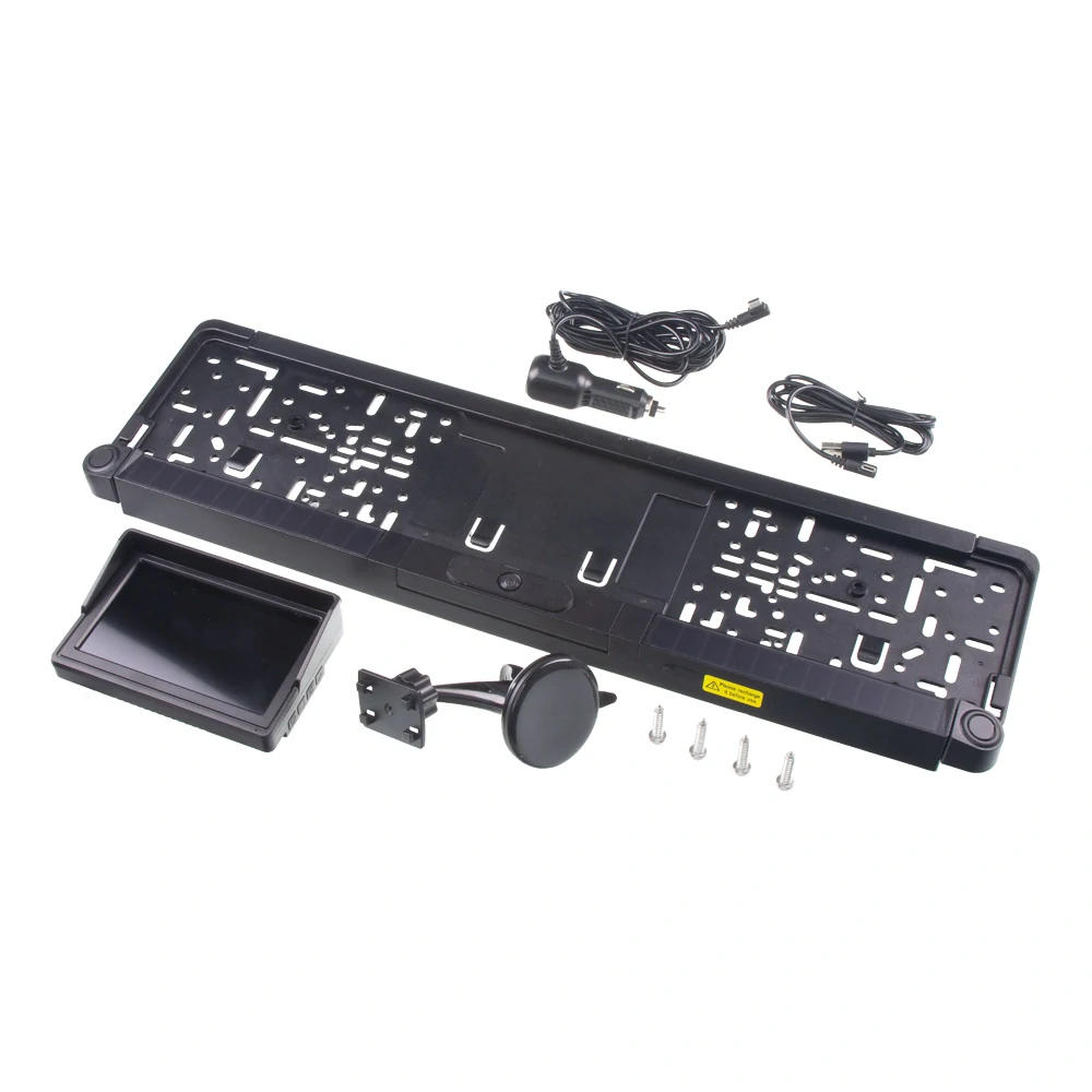 SET bezdrátový digitální kamerový systém + 2 senzory v SPZ se solárním napájením a monitorem 5"