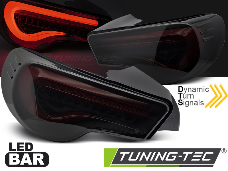 Zadní světla Toyota GT86 12-21 LED BAR černá/kouřová/červená SEQ
