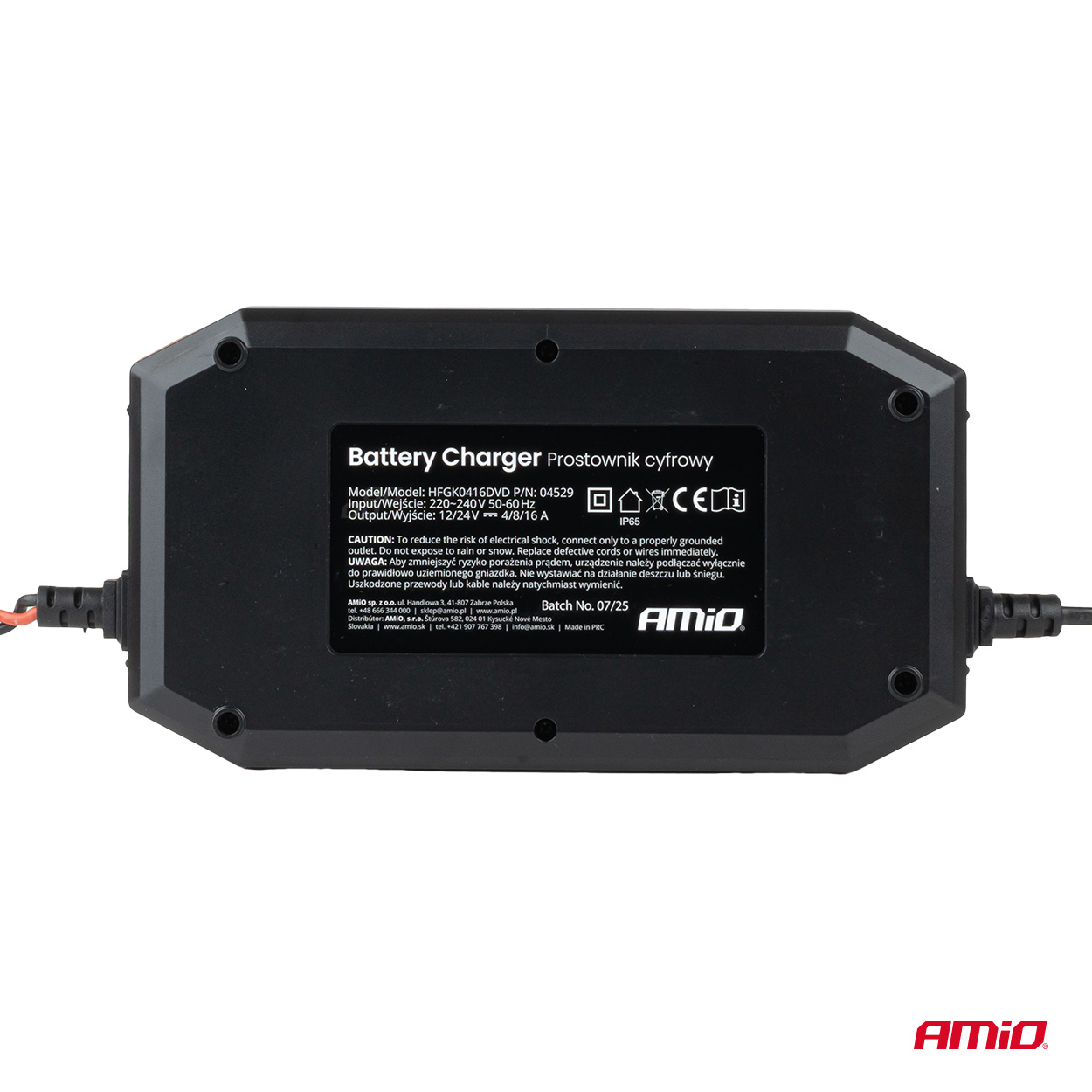 Inteligentní PROFI nabíječka 12/24V 16A (12V 40-160Ah | 24V 40-80Ah) s funkcí BOOST, AMIO