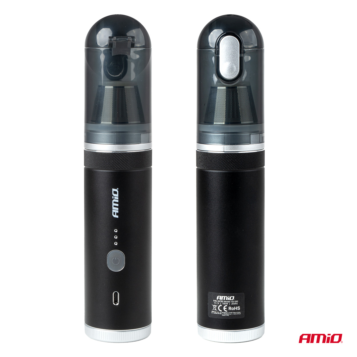 AKU vysavač do auta AMIO, 6000 mAh 100W, 20 kPa