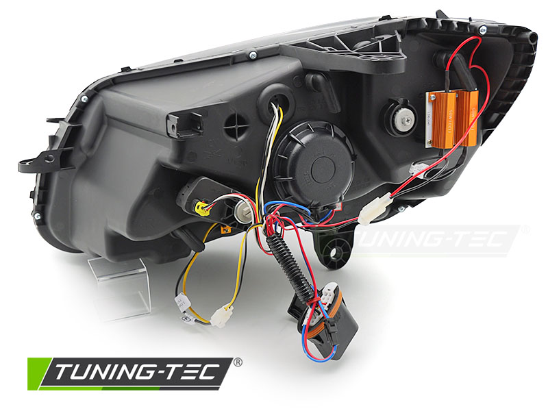 MERCEDES W205 14-18 - přední černá světla TUBE LED