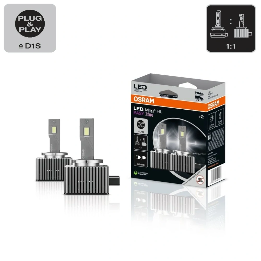 LED žárovky D1S OSRAM LEDriving™ HL EASY XEN 1:1