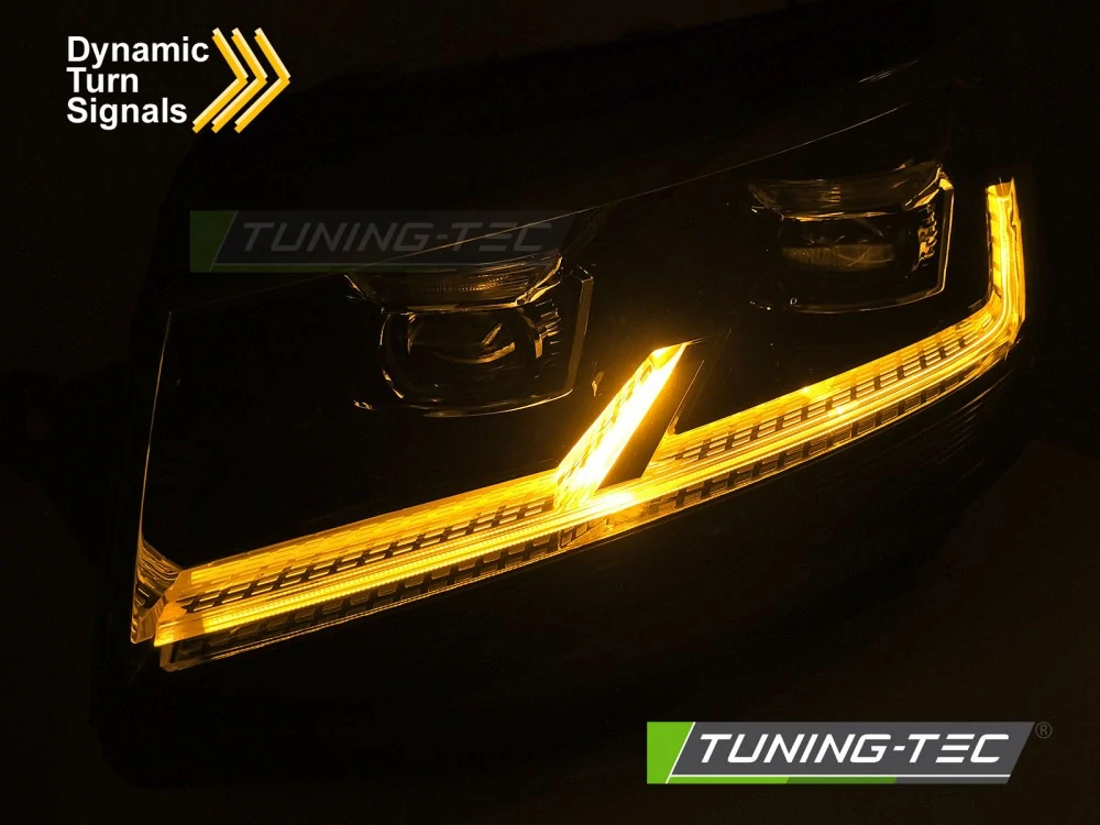 Přední LED světla VW T6, 2015-2019 LPVWX8 black