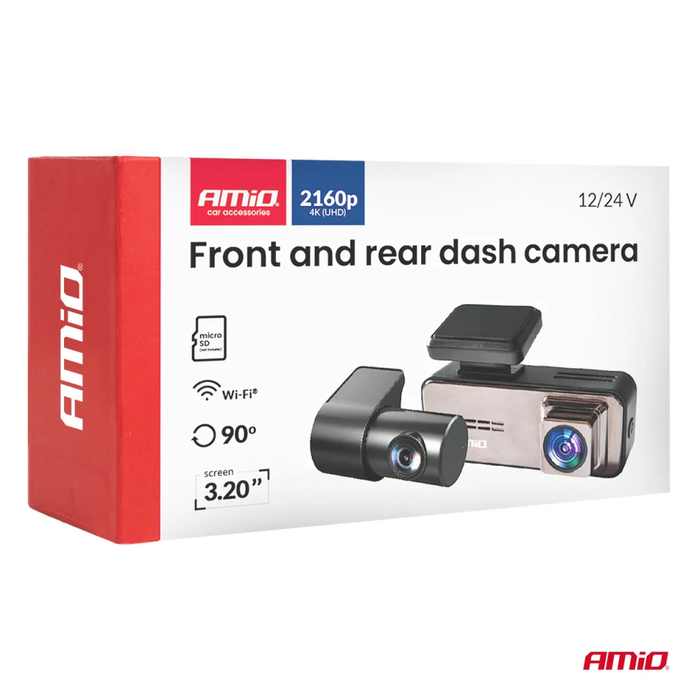 Kamera do auta + zadní 4K + 2K WLAN 512 GB WIFI UHD AMIO